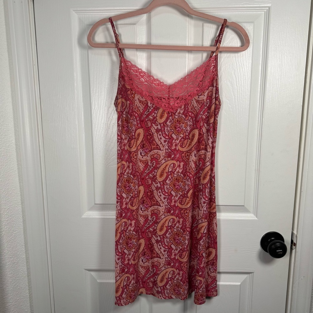 Secret Treasures Pink‎ Paisley Lace Chemise